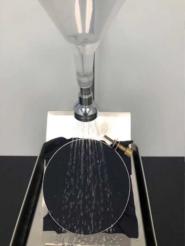 防水性試驗中狀態